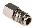 Quick Coupling Socket, Nickel-Plated Brass, 35bar, 100°C, G1/4"